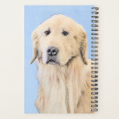 Golden Retriever schilderen - Kute Original Dog Ar Planner (Achterkant)