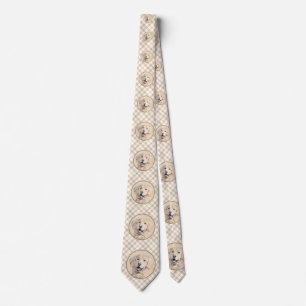 Golden Retriever schilderen - Kute Original Dog Ar Stropdas