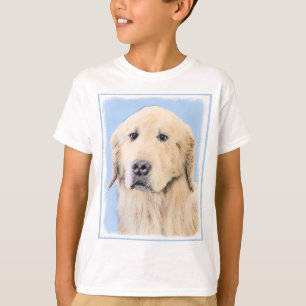 Golden Retriever schilderen - Kute Original Dog Ar T-shirt