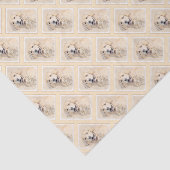 Golden Retriever schilderen - Kute Original Dog Ar Tissuepapier (Detail)