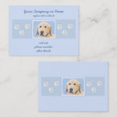 Golden Retriever schilderen - Kute Original Dog Ar Visitekaartje (Voorkant / Achterkant)