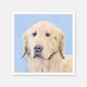 Golden Retriever schilderen - Oorspronkelijke dog Servet