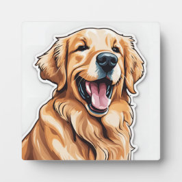 Golden Retriever schilderij | Dog Pet Tafelblad Ar Fotoplaat