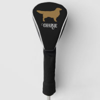 Golden Retriever Silhouet met aangepaste naam