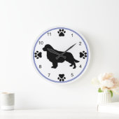 Golden Retriever Silhouette Grote Klok (Huis)