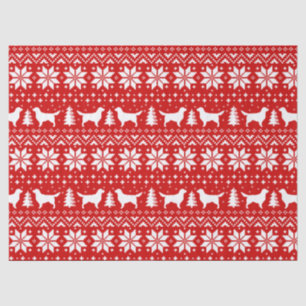 Golden Retriever Silhouettes kerstpatroon Tissuepapier