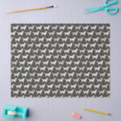 Golden Retriever Silhouettes Pattern Tissuepapier (Craft)