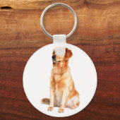 Golden Retriever Sleutelhanger (Voorkant)