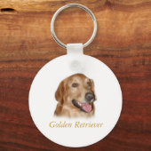 Golden Retriever Sleutelhanger (Voorkant)