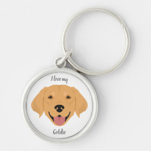 Golden Retriever sleutelhanger