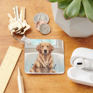 Golden Retriever Sleutelhanger