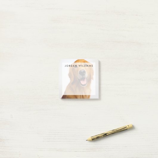 Golden Retriever Smile Post-it® Notes (Op bureau)