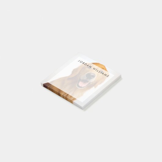 Golden Retriever Smile Post-it® Notes (Schuin)