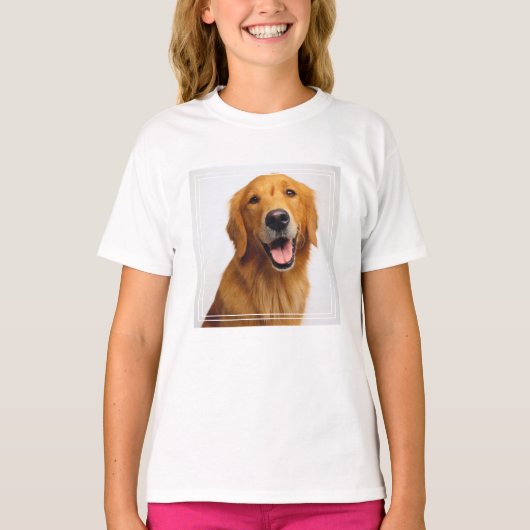 Golden Retriever Smile T-shirt (Voorkant)