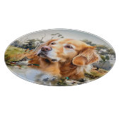 Golden Retriever Snijplank (Hoek)
