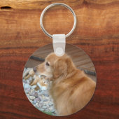 Golden Retriever Soulful Sleutelhanger (Voorkant)