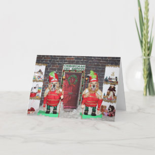 Golden Retriever Speelgoed Soldaat Speelgoed Kerst Kaart