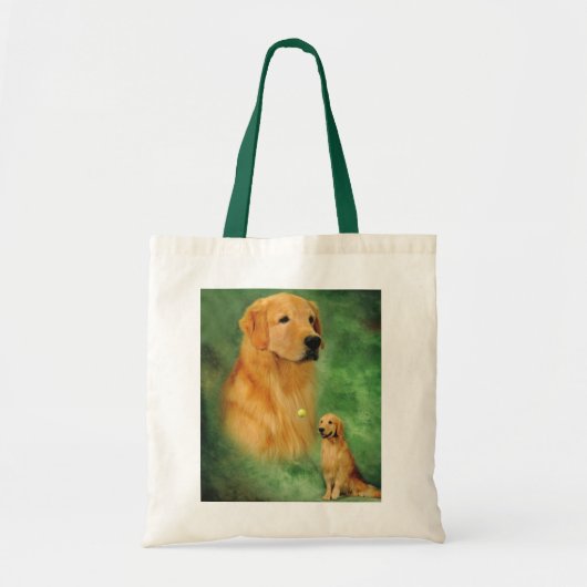Golden Retriever Spencer Canvas tas (Voorkant)
