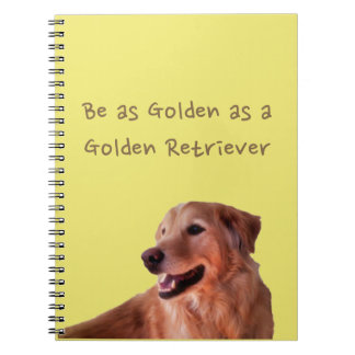 Golden Retriever Spiral Photo Notitieboek