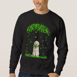 Golden Retriever St Patricks Day Irish Shamrock D Trui