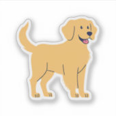 Golden Retriever Sticker (Voorkant)