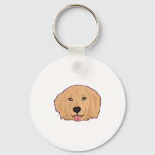 Golden Retriever Sticker Sleutelhanger