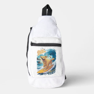 Golden Retriever Surfen Veroveraar Sling Bag