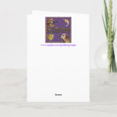 Golden Retriever Teddy Bear Gift Feestdagen Kaart (Achterkant)