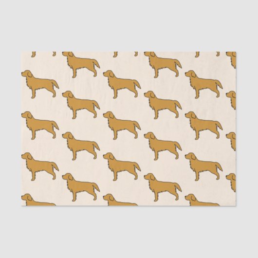 Golden Retriever Tissue Paper Tissuepapier (Voorkant)