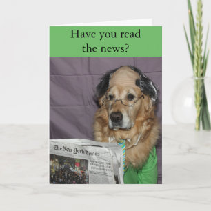 Golden Retriever Top Dad Vaderdag Nieuws Kaart