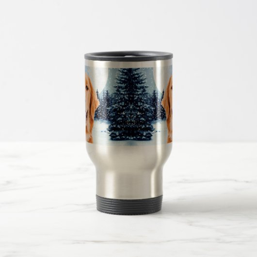 Golden Retriever Travel Mug Reisbeker (Center)