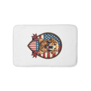 Golden Retriever USA trots vintage hond T-shirt Badmat