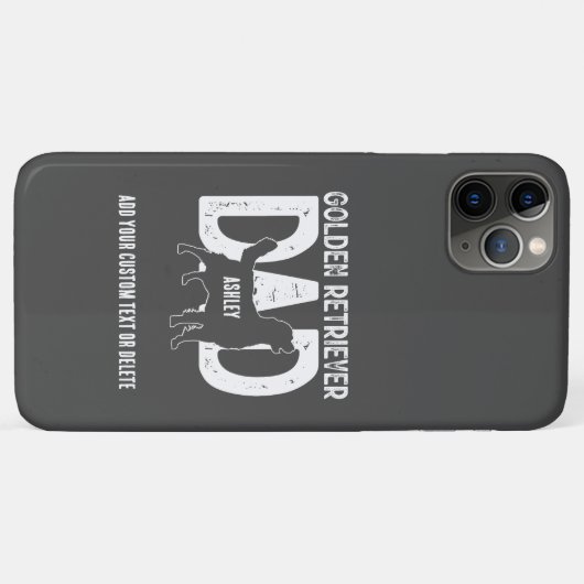 Golden retriever vader hond papa cadeau Case-Mate iPhone case (Achterkant (horizontaal))