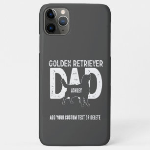 Golden retriever vader hond papa cadeau iPhone 11 pro max hoesje