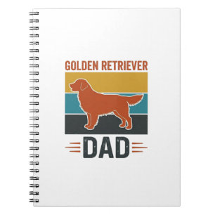 Golden Retriever Vader Vintage Hondenliefhebber Ve Notitieboek