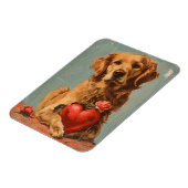 Golden Retriever Valentijnsdag Magneet (Linkerzijde)