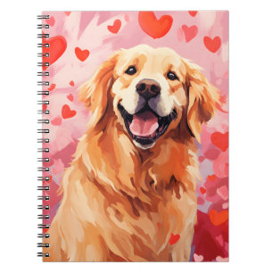 Golden Retriever Valentijnsdag Notitieboek
