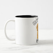 Golden Retriever Vibes mignonne Drôle café Mug (Gauche)