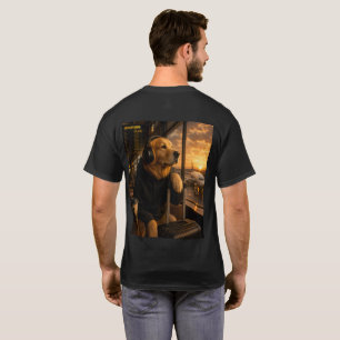 Golden Retriever Vliegveld Reiziger T-Shirt