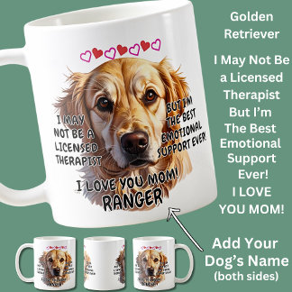 Golden Retriever, voeg de naam van de hond toe, ve Koffiemok