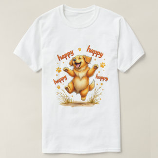 Golden Retriever voor Happy Golden Retriever T-shirt