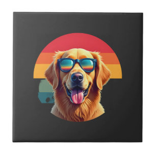 Golden Retriever voor Kinderen Jongens Meisjes Zon Tegeltje