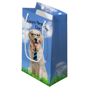 Golden Retriever voor vaders verjaardag Klein Cadeauzakje