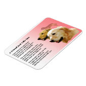 Golden Retriever Vriend Gedicht Magnet Magneet (Linkerzijde)