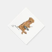 Golden Retriever Wedding Servet (Hoek)