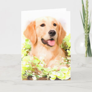 Golden Retriever Wenskaart Kaart