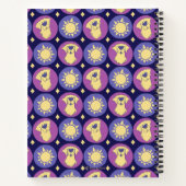 Golden Retriever Whimsical Sun Custom Notitieboek (Achterkant)