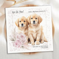 Golden Retriever Wij doen te roze bloemige hond br