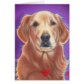 Golden Retriever Wild Dog Card
