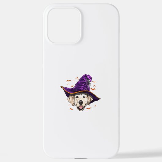 Golden Retriever Witch Funny Halloween Gifts iPhone Hoesje (Achterkant)